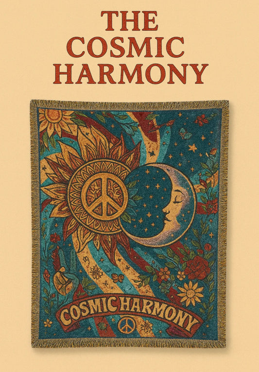 The Cosmic Harmony Blanket 52” x 37”